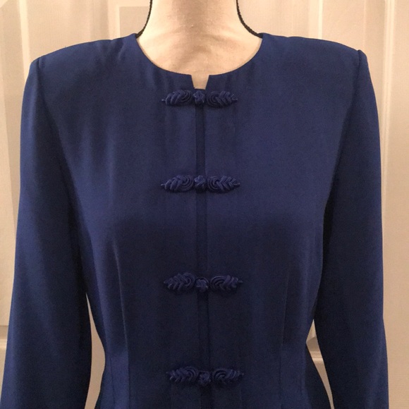 Debra Michaels Petite Blue Dress - Picture 2 of 7